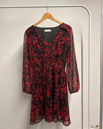 Lola Liza zwart rood jurk · maat 40