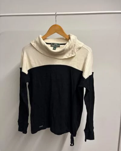 Ralph Lauren zwart wit sweater · maat L