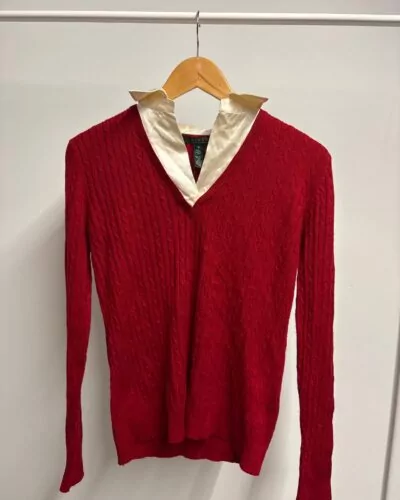Ralph Lauren rood sweater · maat M