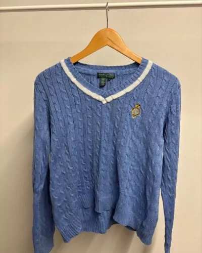 Ralph Lauren blauw sweater · maat M