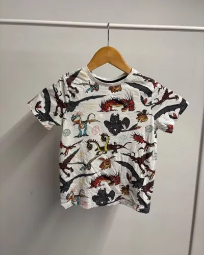C&A wit t-shirt · maat 128 cm