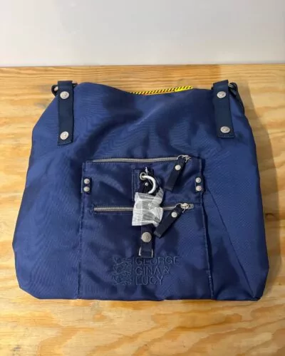 George Gina & Lucy blauw luxe handtas