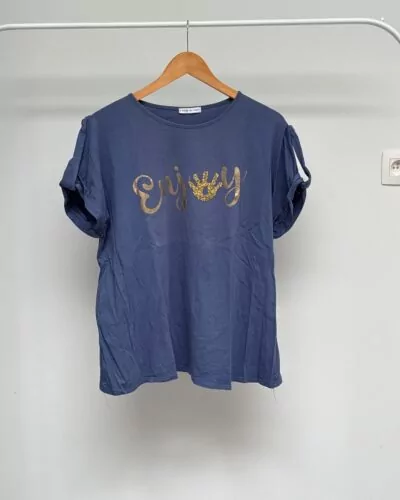 Made In Italy blauw t-shirt · maat XL