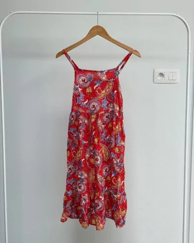 Primark rood jurk · maat 12 jaar