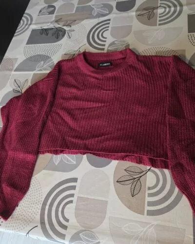 Even & odd bordeaux pull · taille S