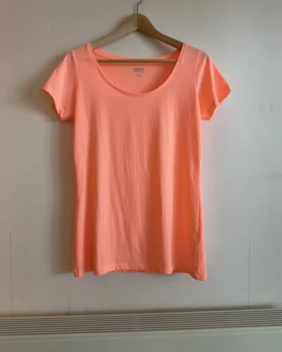 Zeeman licht fluo oranje, zachte kleur t-shirt · maat 42