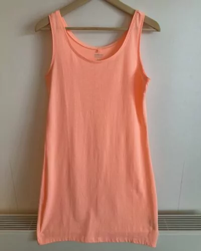 Zeeman zacht fluo oranje, zachte kleur jurk · maat 40