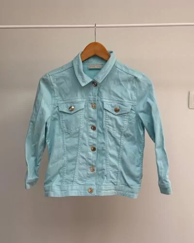 Green ice blauw jas · maat 40
