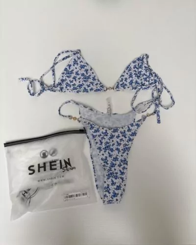 Shein wit bikini · maat S