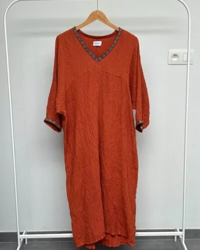 Les Jumelles oranje jurk · maat M