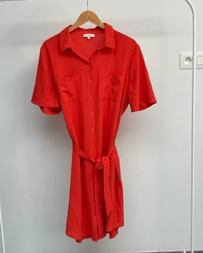 EVIVA oranje jurk · maat 48